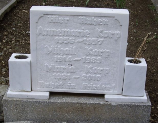 Korp Michael 1914-1989 Podoleanu Maria 1921-2010 Grabstein